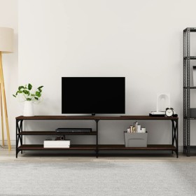 TV-Schrank aus Metall und Sperrholz aus brauner Eiche, 200 x 40 x 50 cm von vidaXL, TV-Möbel - Ref: Foro24-826743, Preis: 90,...