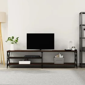 TV-Schrank aus Metall und Sperrholz aus brauner Eiche, 200 x 40 x 50 cm von vidaXL, TV-Möbel - Ref: Foro24-826743, Preis: 88,...