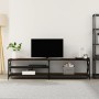 TV-Schrank aus Metall und Sperrholz aus brauner Eiche, 200 x 40 x 50 cm von vidaXL, TV-Möbel - Ref: Foro24-826743, Preis: 90,...