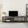 TV-Schrank aus Metall und Sperrholz aus brauner Eiche, 200 x 40 x 50 cm von vidaXL, TV-Möbel - Ref: Foro24-826743, Preis: 88,...