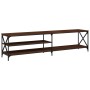 TV-Schrank aus Metall und Sperrholz aus brauner Eiche, 200 x 40 x 50 cm von vidaXL, TV-Möbel - Ref: Foro24-826743, Preis: 90,...