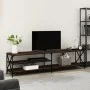 TV-Schrank aus Metall und Sperrholz aus brauner Eiche, 200 x 40 x 50 cm von vidaXL, TV-Möbel - Ref: Foro24-826743, Preis: 88,...