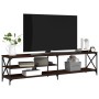 TV-Schrank aus Metall und Sperrholz aus brauner Eiche, 200 x 40 x 50 cm von vidaXL, TV-Möbel - Ref: Foro24-826743, Preis: 90,...