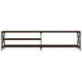 TV-Schrank aus Metall und Sperrholz aus brauner Eiche, 200 x 40 x 50 cm von vidaXL, TV-Möbel - Ref: Foro24-826743, Preis: 90,...