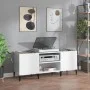 Sperrholz-Disc-Schrank glänzend weiß 121x38x48 cm von vidaXL, CD- und DVD-Speicher - Ref: Foro24-831935, Preis: 73,76 €, Raba...