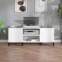 Sperrholz-Disc-Schrank glänzend weiß 121x38x48 cm von vidaXL, CD- und DVD-Speicher - Ref: Foro24-831935, Preis: 73,76 €, Raba...