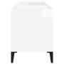 Sperrholz-Disc-Schrank glänzend weiß 121x38x48 cm von vidaXL, CD- und DVD-Speicher - Ref: Foro24-831935, Preis: 74,71 €, Raba...