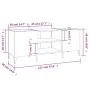 Sperrholz-Disc-Schrank glänzend weiß 121x38x48 cm von vidaXL, CD- und DVD-Speicher - Ref: Foro24-831935, Preis: 73,76 €, Raba...