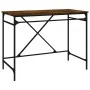 Schreibtisch aus Eisen, Raucheichensperrholz, 100 x 50 x 75 cm von vidaXL, Schreibtische - Ref: Foro24-826721, Preis: 94,66 €...