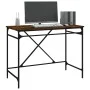 Schreibtisch aus Eisen, Raucheichensperrholz, 100 x 50 x 75 cm von vidaXL, Schreibtische - Ref: Foro24-826721, Preis: 94,66 €...