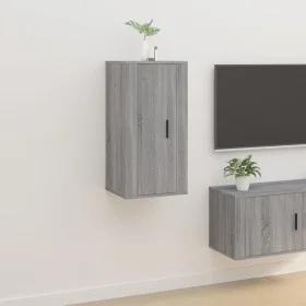 Sonoma gray wall-mounted TV cabinet 40x34.5x80 cm by vidaXL, TV Furniture - Ref: Foro24-816678, Price: 40,38 €, Discount: %