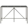 Stehtisch mit PE Rattan Glasoberfläche grau 180x70x110 cm von vidaXL, Gartentische - Ref: Foro24-362592, Preis: 93,52 €, Raba...
