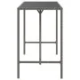 High bar table with gray PE rattan glass surface 180x70x110 cm by vidaXL, Garden tables - Ref: Foro24-362592, Price: 92,59 €,...
