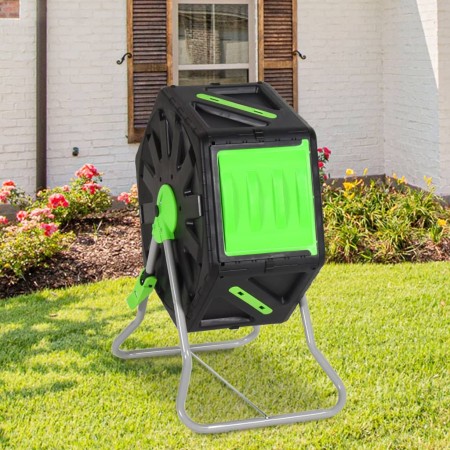 Compostador giratorio polipropileno 60x43x74 cm 70 L de vidaXL, Compostadores - Ref: Foro24-153608, Precio: 81,08 €, Descuent...