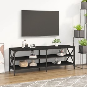 Mueble de TV madera contrachapada negro 140x40x50 cm de vidaXL, Muebles TV - Ref: Foro24-826724, Precio: 79,53 €, Descuento: %