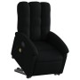 Sillón reclinable de masaje elevable tela negro