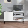 Glänzend weißer Sperrholz-Scheibenschrank 84,5 x 38 x 48 cm von vidaXL, CD- und DVD-Speicher - Ref: Foro24-831951, Preis: 64,...