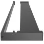 Black aluminum shower wall shelf 100 cm by vidaXL, Bathroom accessories - Ref: Foro24-153617, Price: 58,18 €, Discount: %
