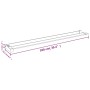 Duschwandregal aus schwarzem Aluminium 100 cm von vidaXL, Badezimmerzubehör - Ref: Foro24-153617, Preis: 63,45 €, Rabatt: %