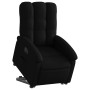 Sillón eléctrico reclinable elevable de tela negro