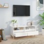 Hochglanzweißer TV-Schrank aus Sperrholz, 100 x 34,5 x 44,5 cm von vidaXL, TV-Möbel - Ref: Foro24-831895, Preis: 70,39 €, Rab...