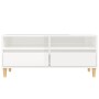 Hochglanzweißer TV-Schrank aus Sperrholz, 100 x 34,5 x 44,5 cm von vidaXL, TV-Möbel - Ref: Foro24-831895, Preis: 70,39 €, Rab...