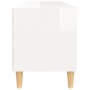 Mueble de TV madera contrachapada blanco brillo 100x34,5x44,5cm de vidaXL, Muebles TV - Ref: Foro24-831895, Precio: 70,29 €, ...