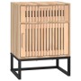 Mesita de noche hierro y madera contrachapada 40x30x55,5 cm de vidaXL, Mesitas de noche - Ref: Foro24-352095, Precio: 68,28 €...