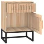 Nachttisch aus Eisen und Sperrholz 40x30x55,5 cm von vidaXL, Nachttische - Ref: Foro24-352095, Preis: 65,30 €, Rabatt: %