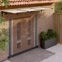 Black and transparent polycarbonate door canopy 297.5x90cm by vidaXL, Awnings - Ref: Foro24-153687, Price: 103,83 €, Discount: %