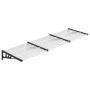 Black and transparent polycarbonate door canopy 297.5x90cm by vidaXL, Awnings - Ref: Foro24-153687, Price: 103,83 €, Discount: %