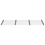 Black and transparent polycarbonate door canopy 297.5x90cm by vidaXL, Awnings - Ref: Foro24-153687, Price: 103,83 €, Discount: %