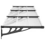 Black and transparent polycarbonate door canopy 297.5x90cm by vidaXL, Awnings - Ref: Foro24-153687, Price: 103,83 €, Discount: %