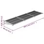 Black and transparent polycarbonate door canopy 297.5x90cm by vidaXL, Awnings - Ref: Foro24-153687, Price: 103,83 €, Discount: %