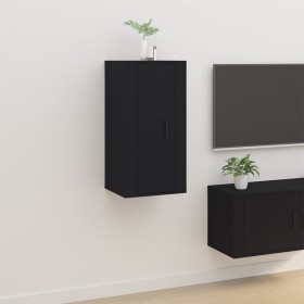Schwarzer TV-Wandschrank 40x34,5x80 cm von vidaXL, TV-Möbel - Ref: Foro24-816673, Preis: 39,11 €, Rabatt: %