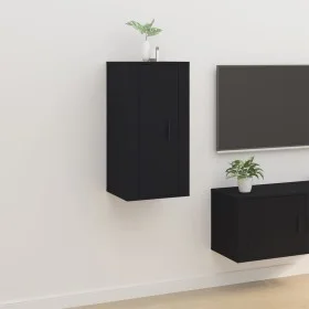 Schwarzer TV-Wandschrank 40x34,5x80 cm von vidaXL, TV-Möbel - Ref: Foro24-816673, Preis: 38,84 €, Rabatt: %