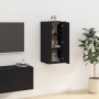 Schwarzer TV-Wandschrank 40x34,5x80 cm von vidaXL, TV-Möbel - Ref: Foro24-816673, Preis: 39,11 €, Rabatt: %