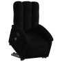 Sillón de masaje eléctrico reclinable elevable tela negro