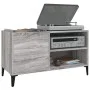 Plattenschrank aus grauem Sonoma-Sperrholz, 84,5 x 38 x 48 cm von vidaXL, CD- und DVD-Speicher - Ref: Foro24-831955, Preis: 6...