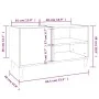 Plattenschrank aus grauem Sonoma-Sperrholz, 84,5 x 38 x 48 cm von vidaXL, CD- und DVD-Speicher - Ref: Foro24-831955, Preis: 6...
