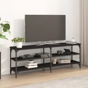 Schwarzer TV-Schrank aus Sperrholz, 140 x 30 x 50 cm von vidaXL, TV-Möbel - Ref: Foro24-826744, Preis: 65,18 €, Rabatt: %
