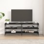 Schwarzer TV-Schrank aus Sperrholz, 140 x 30 x 50 cm von vidaXL, TV-Möbel - Ref: Foro24-826744, Preis: 66,15 €, Rabatt: %