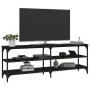 Schwarzer TV-Schrank aus Sperrholz, 140 x 30 x 50 cm von vidaXL, TV-Möbel - Ref: Foro24-826744, Preis: 65,18 €, Rabatt: %