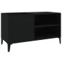 Black plywood record cabinet 84.5x38x48 cm by vidaXL, CD and DVD storage - Ref: Foro24-831950, Price: 67,45 €, Discount: %