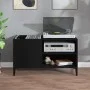 Black plywood record cabinet 84.5x38x48 cm by vidaXL, CD and DVD storage - Ref: Foro24-831950, Price: 67,45 €, Discount: %
