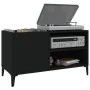 Black plywood record cabinet 84.5x38x48 cm by vidaXL, CD and DVD storage - Ref: Foro24-831950, Price: 67,45 €, Discount: %