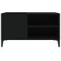 Black plywood record cabinet 84.5x38x48 cm by vidaXL, CD and DVD storage - Ref: Foro24-831950, Price: 67,45 €, Discount: %