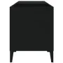 Black plywood record cabinet 84.5x38x48 cm by vidaXL, CD and DVD storage - Ref: Foro24-831950, Price: 67,45 €, Discount: %