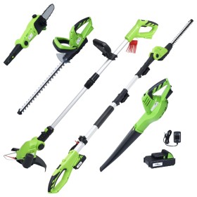 Set de herramientas eléctricas de jardín sin cable