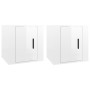 Muebles para TV de pared 2 uds blanco brillante 40x34,5x40 cm de vidaXL, Muebles TV - Ref: Foro24-816645, Precio: 49,78 €, De...